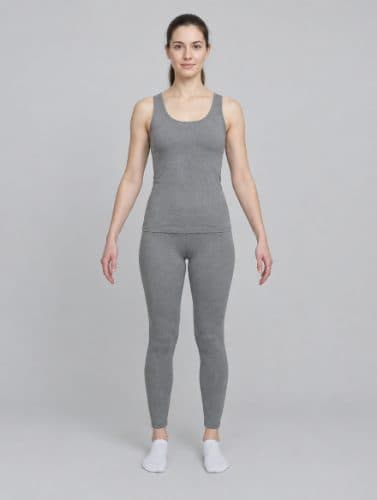 Example pose: a person standing full body, facing the camera, arms slightly away from their sides